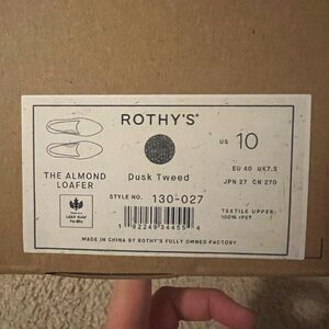 Rothy's Almond Loafer in Dusk Tweed